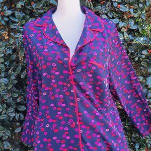 *HOLIDAY SALE* Lane Bryant lip print blouse